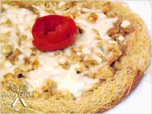 طريقة عمل كيش الكنافة بالدجاج و المشروم