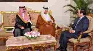 السيسي يجتمع مع مبعوث قطر ومبعوث الممكلة السعودية