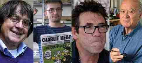 4 قتلي من رسامي الكاريكاتير في صحيفة شارلي إيبدو
