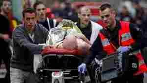 جانب من الهجوم الارهابي علي صحيفة شارلي إيبدو