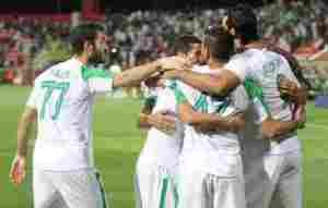 فريق اهلي جدة خلال مباراة الثلاثاء امام فريق اهلي الامارات في دوري ابطال آسيا 2015