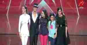 المتأهلون الي نهائي Arabs Got talent اليوم من اليمين ياسمينا ، كارن وتلما ، عمر وكلوديا