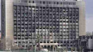 مبني الحزب الوطني المحترق منذ ثورة 25 يناير 2011 آن الاوان للاستفادة من موقعه