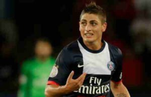 اللاعب الايطالي ماركو فيراتي لاعب باريس سان جيرمان الفرنسي