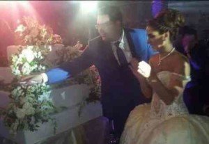 حفل زفاف الفنانة السورية ديمة قندلفت علي وزير الاقتصاد السوري همام الجزائري