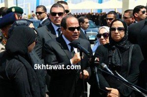 بالفيديو تصريحات السيسي في جنازة النائب العام اليوم