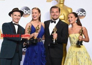 فيديو قائمة الفائزين بجوائز الاوسكار 2016 وكلمة ليوناردو دي كابريو بعد فوزه بالاوسكار