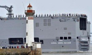 فيديو استلام مصر حاملة الطائرات جمال عبدالناصر 2016