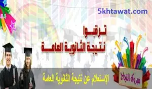 معرفة نتيجة الصف الثالث الثانوي 2019 برقم الجلوس نتيجة الثانوية العامة موقع نتيجتك اليوم السابع