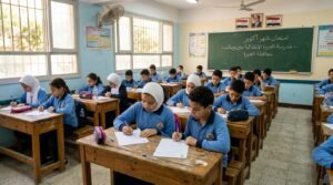 جدول امتحانات شهر أكتوبر للصف الأول الثانوي 2026 طلاب في لجان الاختبارات المدرسية